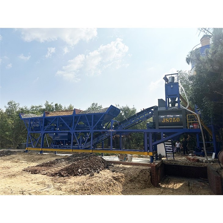 35m³ Mobile Concrete Mixing Plant